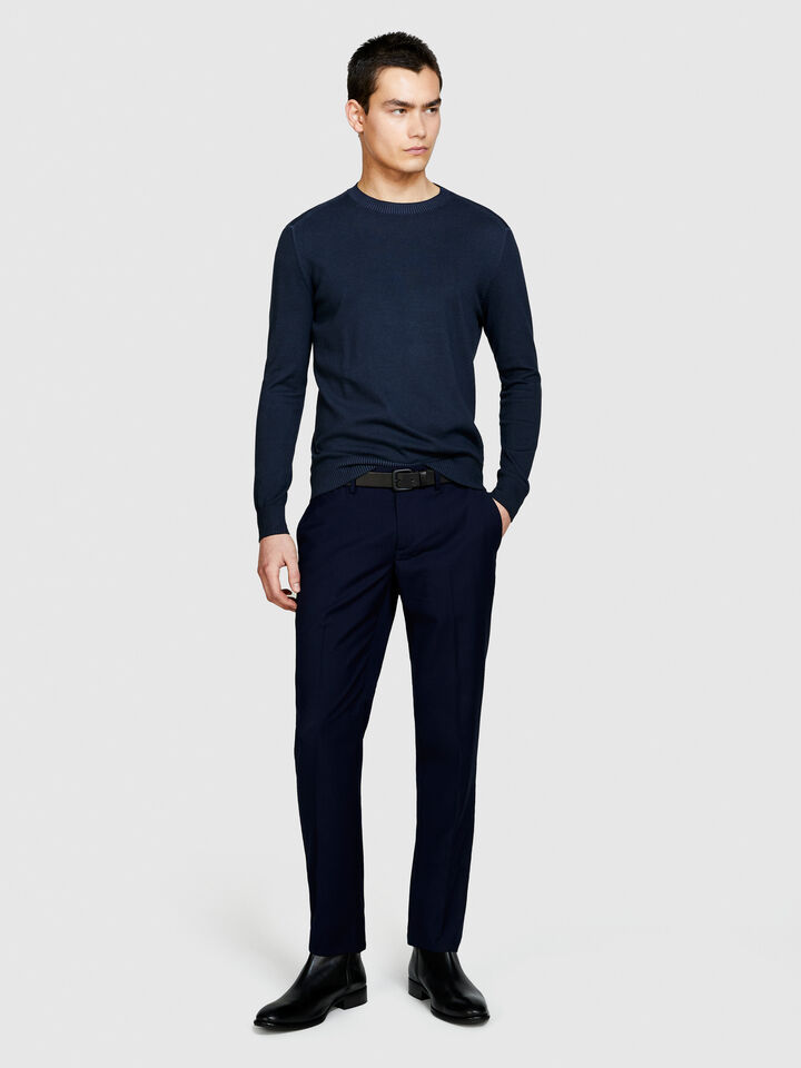 Ombre sweater - men's crew neck sweaters - Dark Blue | Sisley image number 1